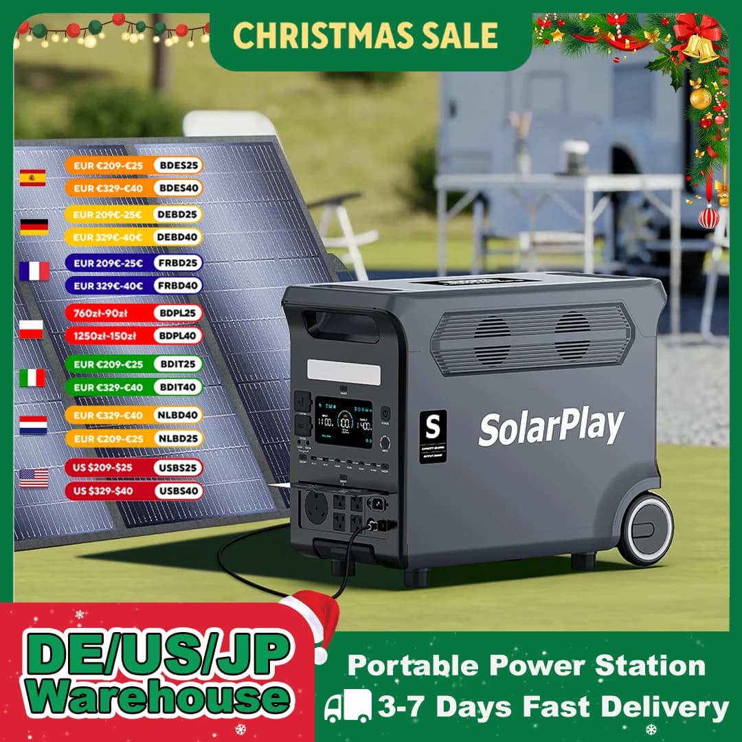SOLARPLAY 3600W 3840Wh Portable Power Station