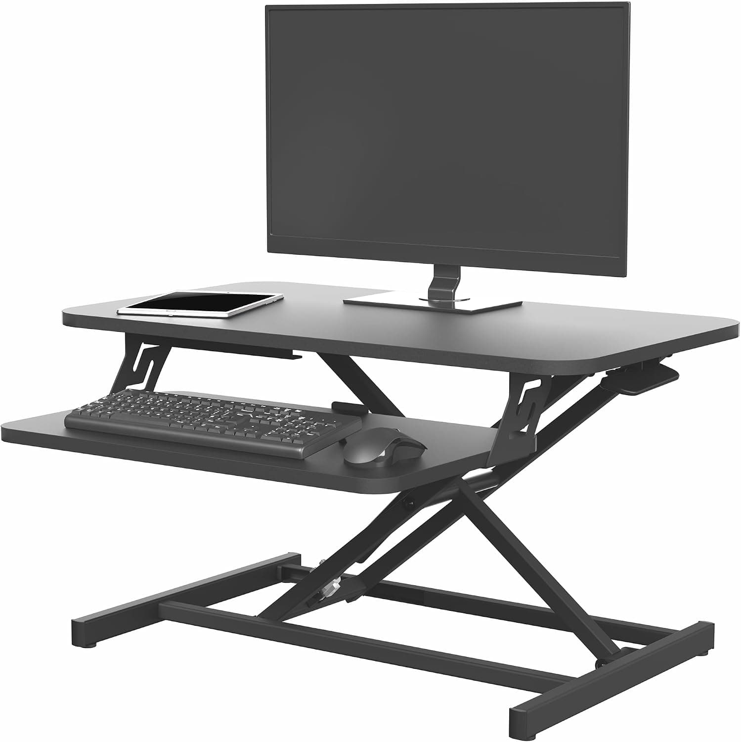 VIVO 28 in Standing Desk Converter with Keyboard Tray