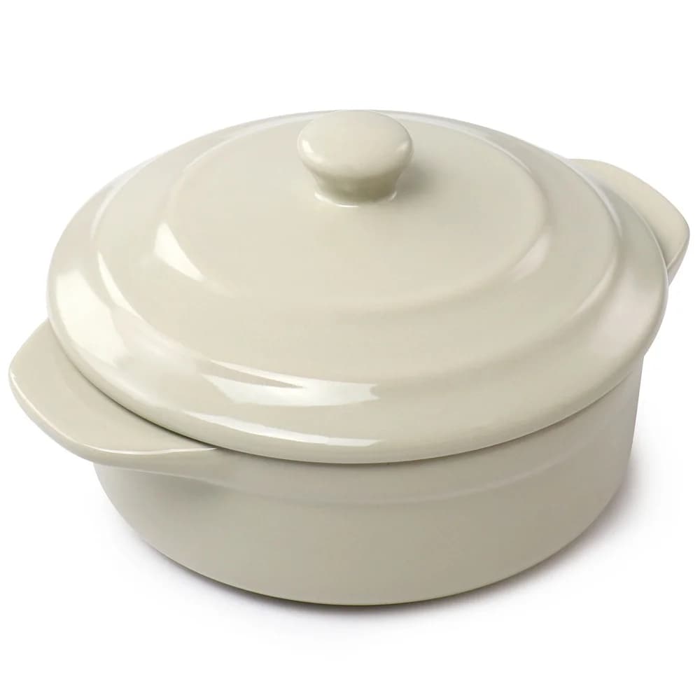 Stoneware Mini Casserole Dish Round Utility - image 3