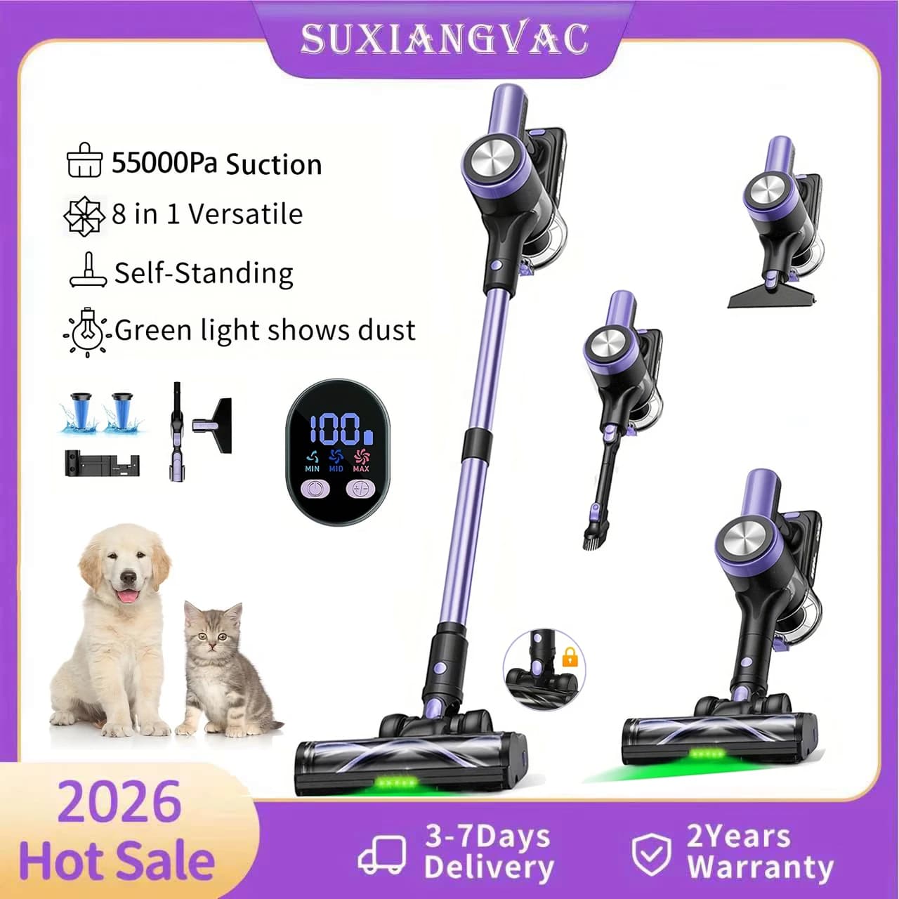 Self-Standing Cordless Vacuum Cleaner