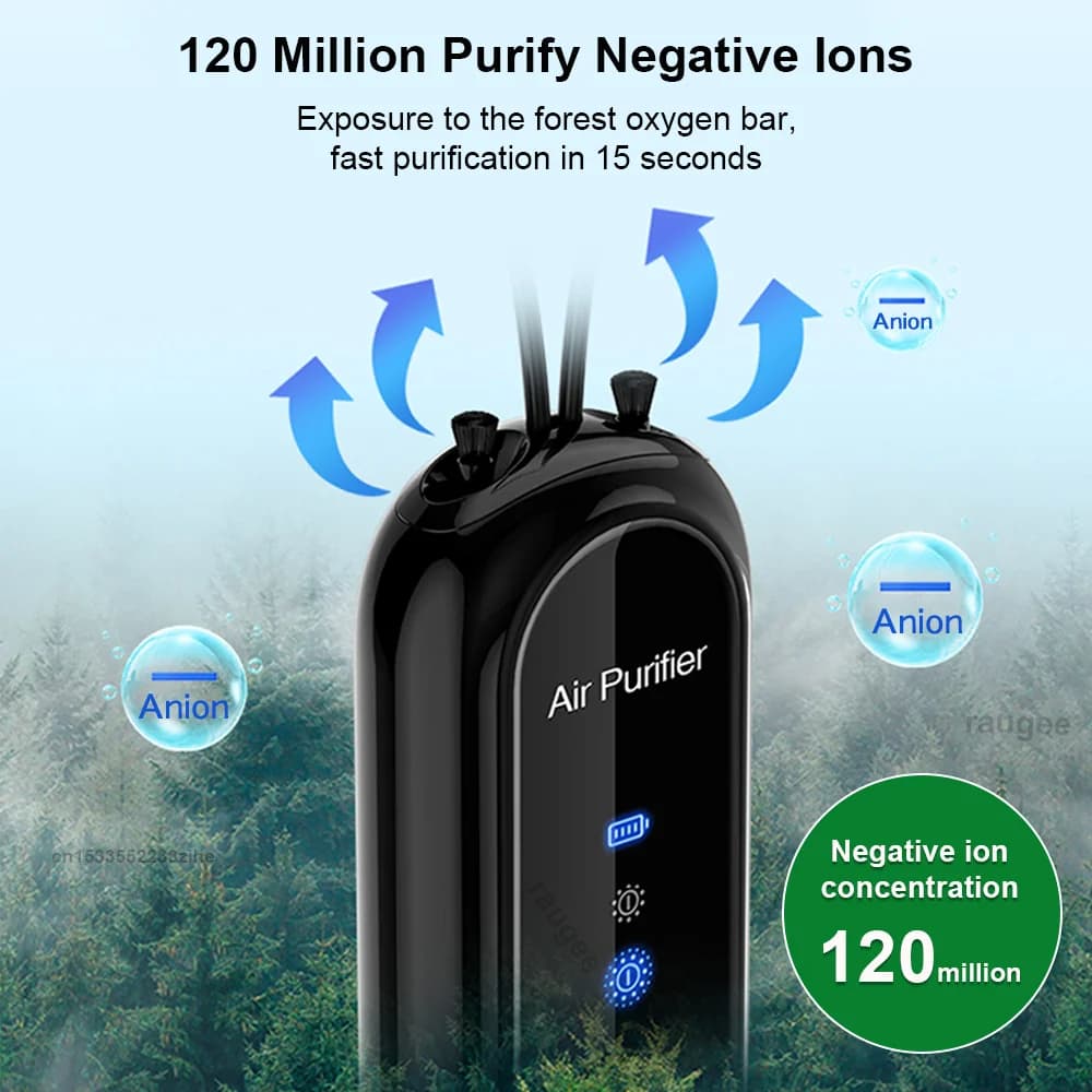 Portable Air Purifier Mini Travel Necklace - image 3