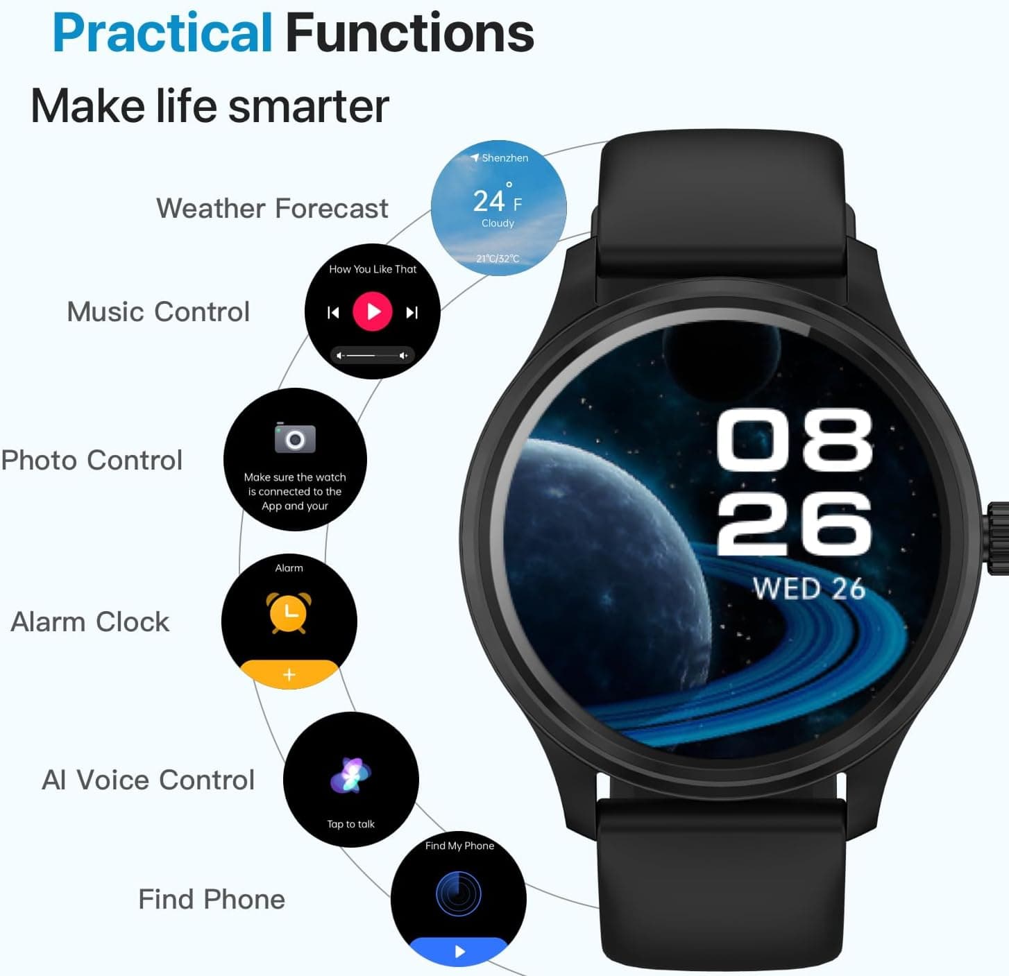 DIVElink Fitness Smartwatch with Bluetooth Calling - image 4