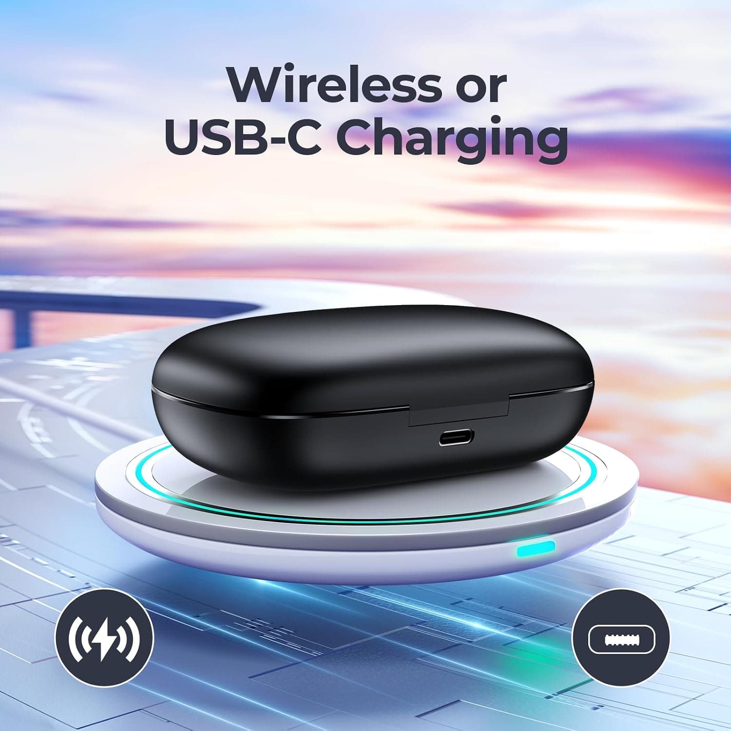 GNMN X19 wireless earbuds with ear hooks, ANC, and case - image 5