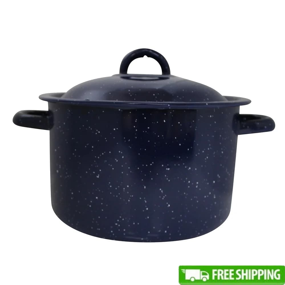 Enamel Stock Pot Cooking with Double Handles