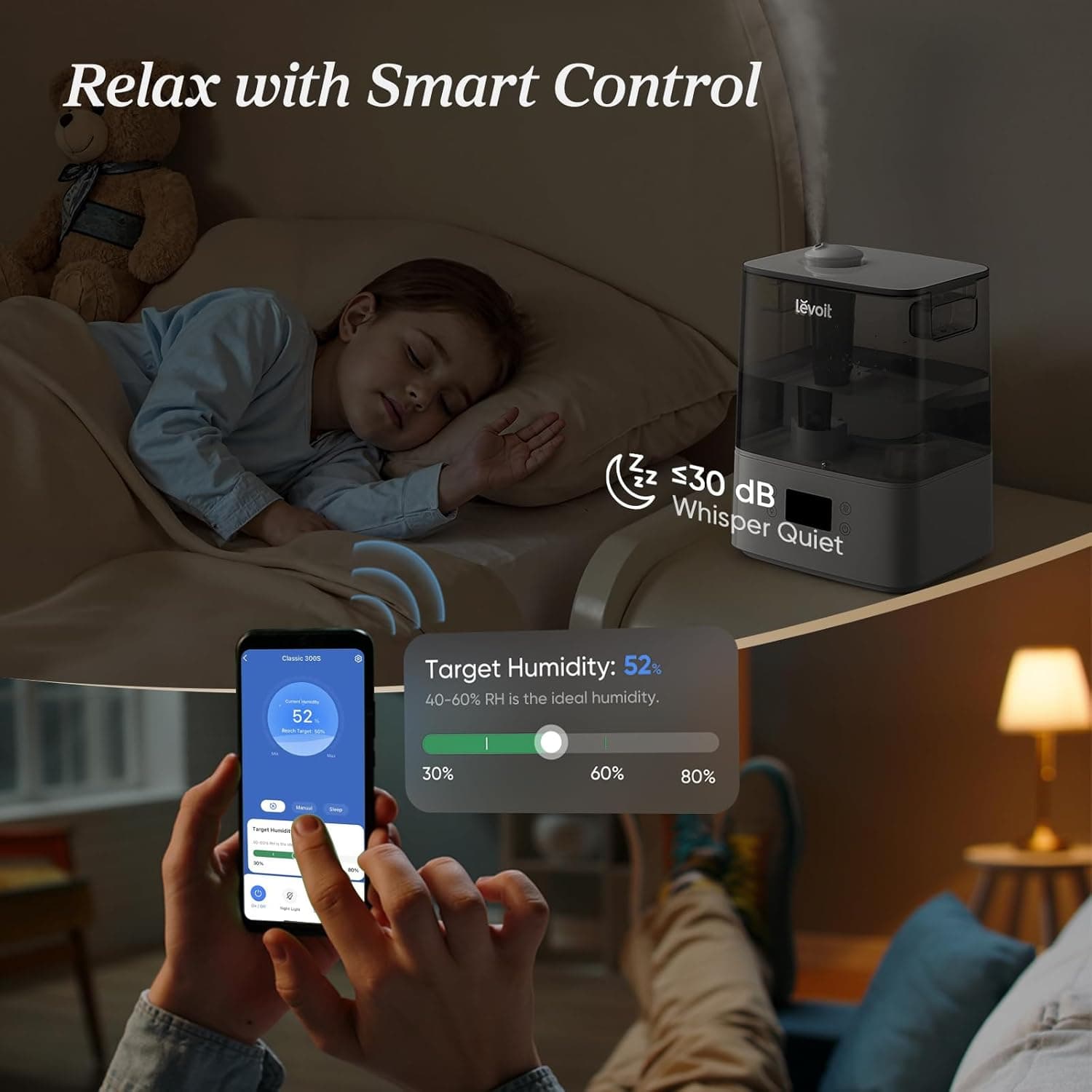 Levoit 6-Liter Top-Fill Ultrasonic Smart Humidifier - image 5