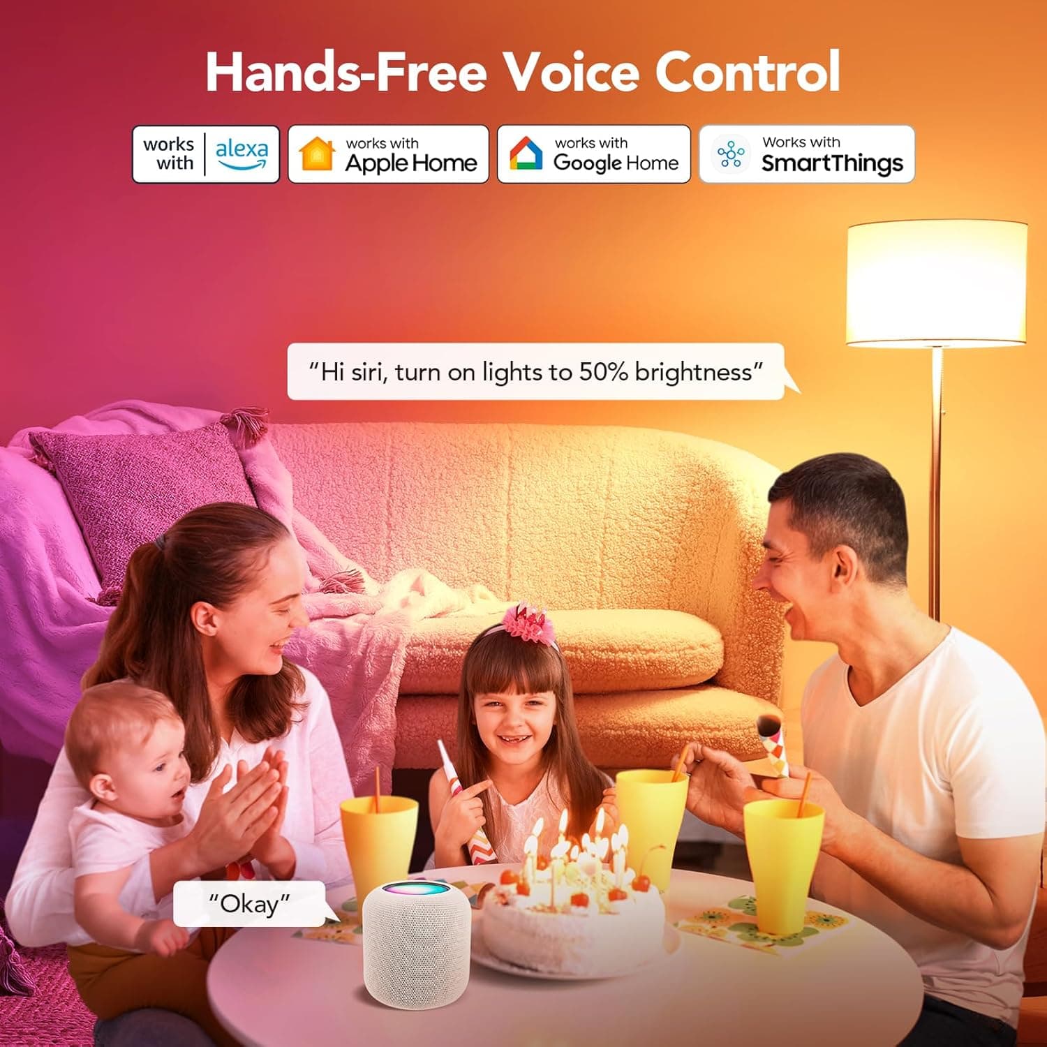 OREiN Smart Light Bulbs, A19 Color Changing - image 4