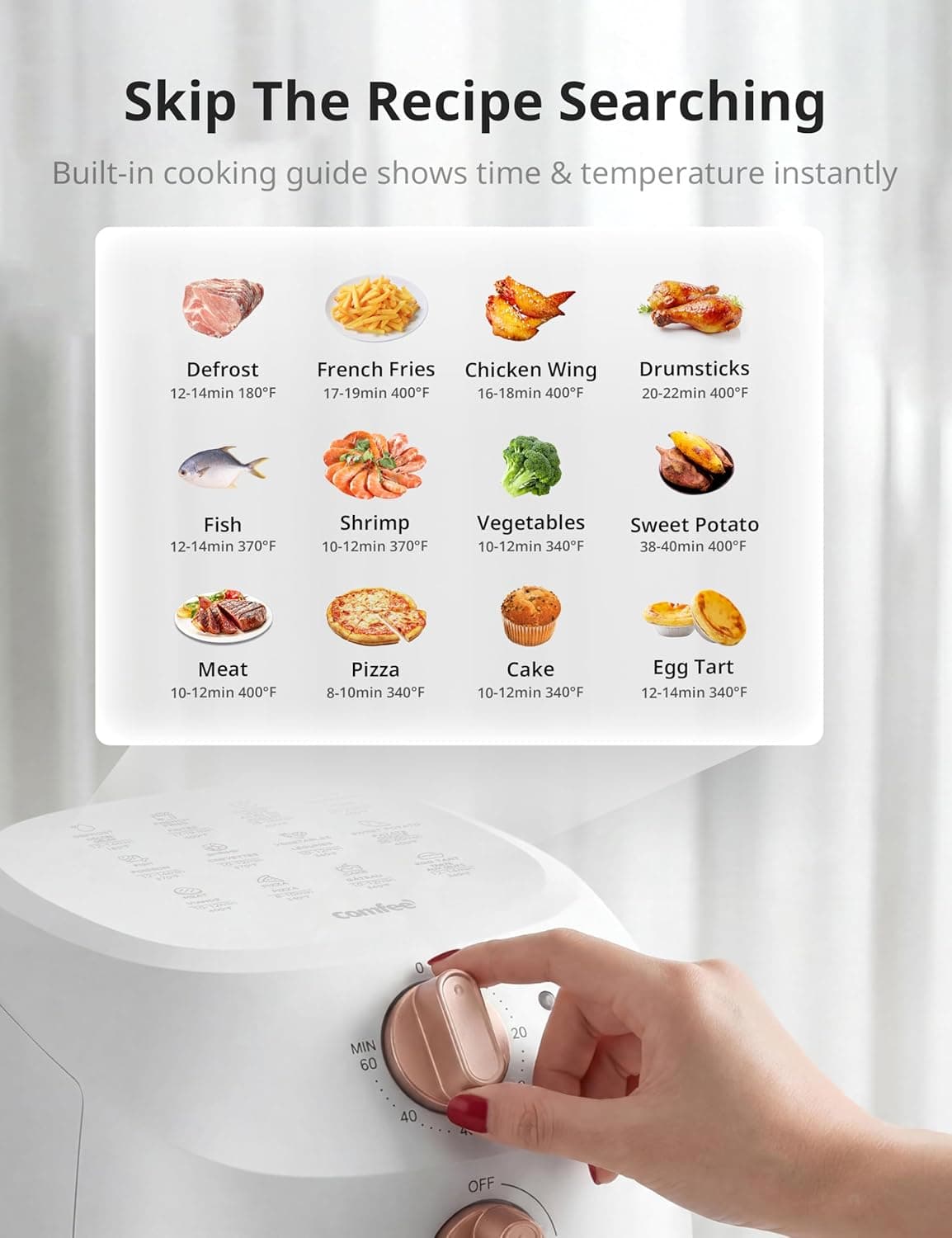 COMFEE' Compact 2.1 Quart Air Fryer - image 3
