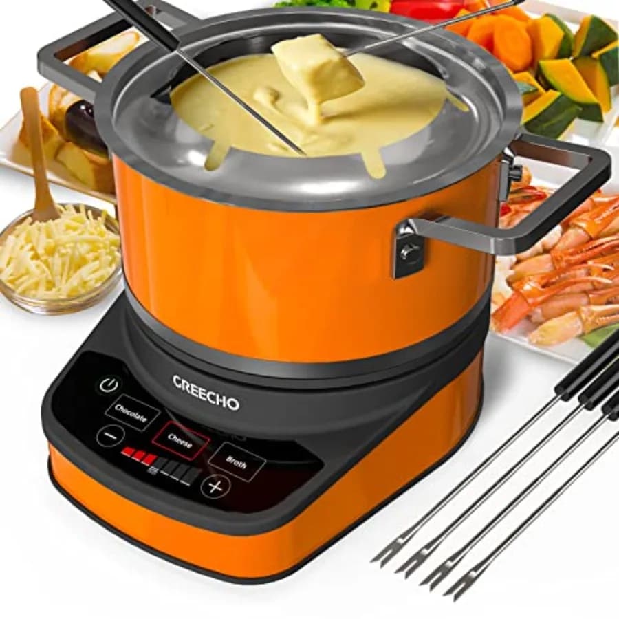 GREECHO Electric Fondue Pot Set