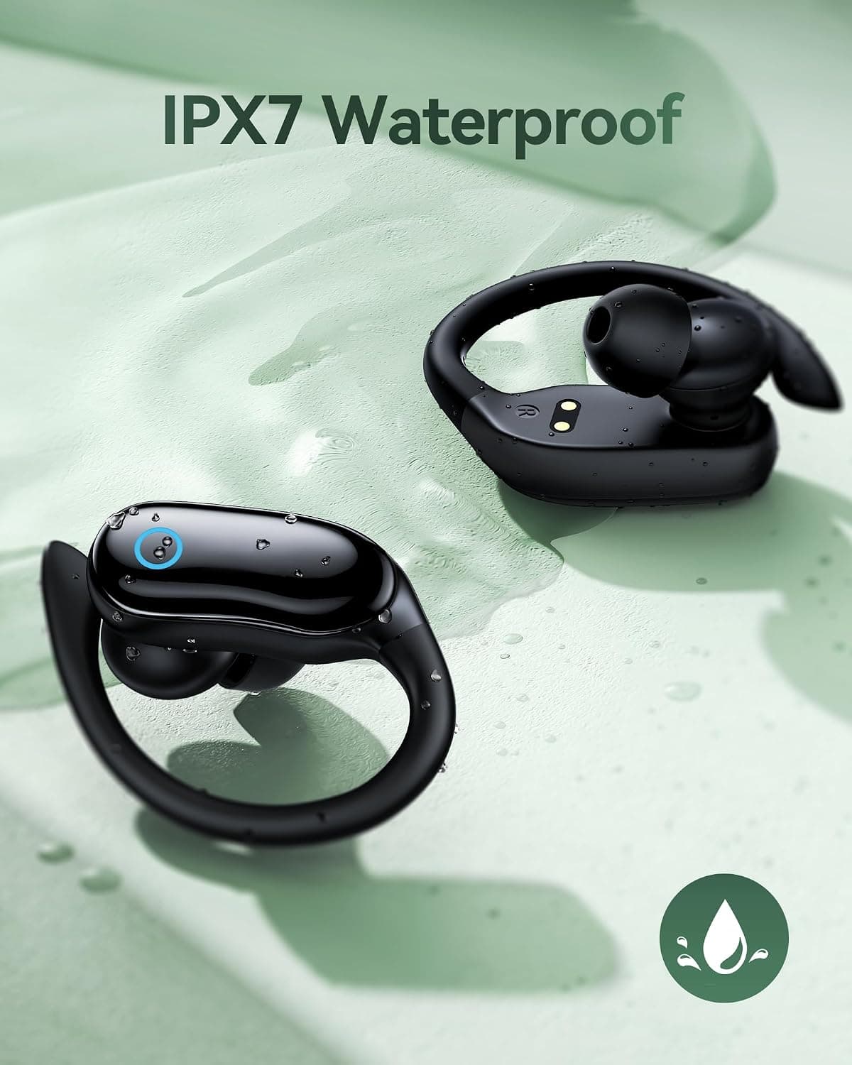 GNMN V7 ANC Wireless Earbuds with Earhooks and Charging Case - image 5