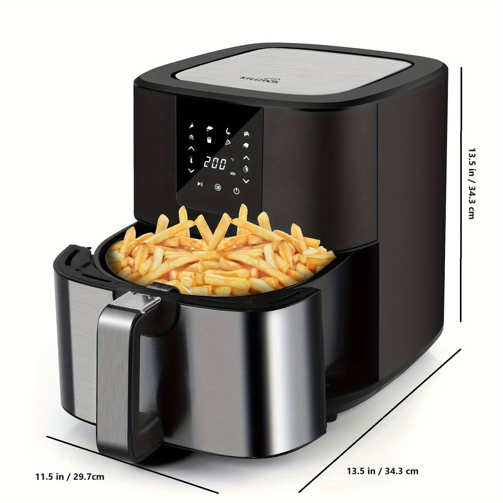 KitCook Large Air Fryer, 7QT AirFryer Cooker