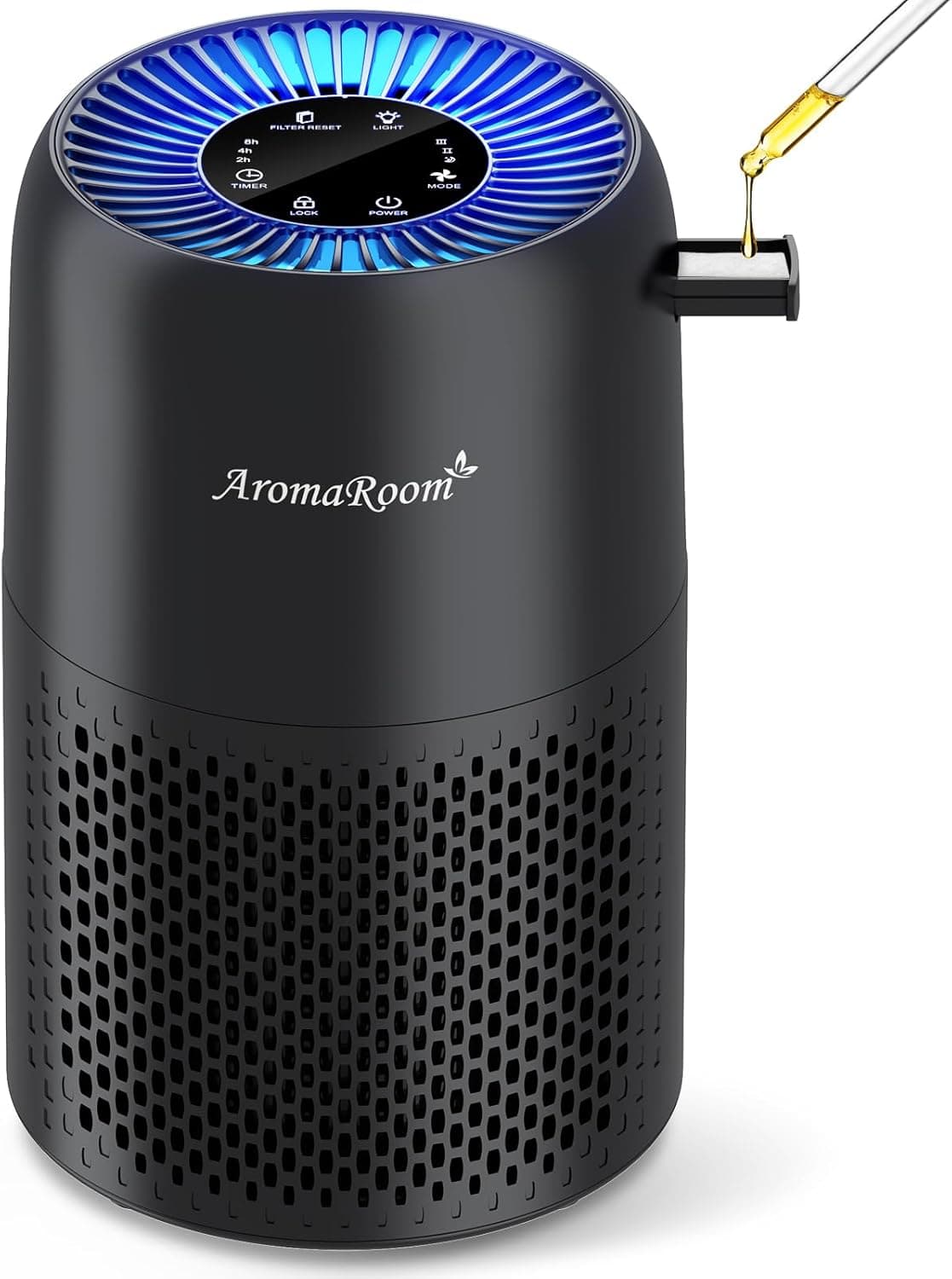 AromaRoom AP100-B H13 HEPA Air Purifier for Bedroom and Office
