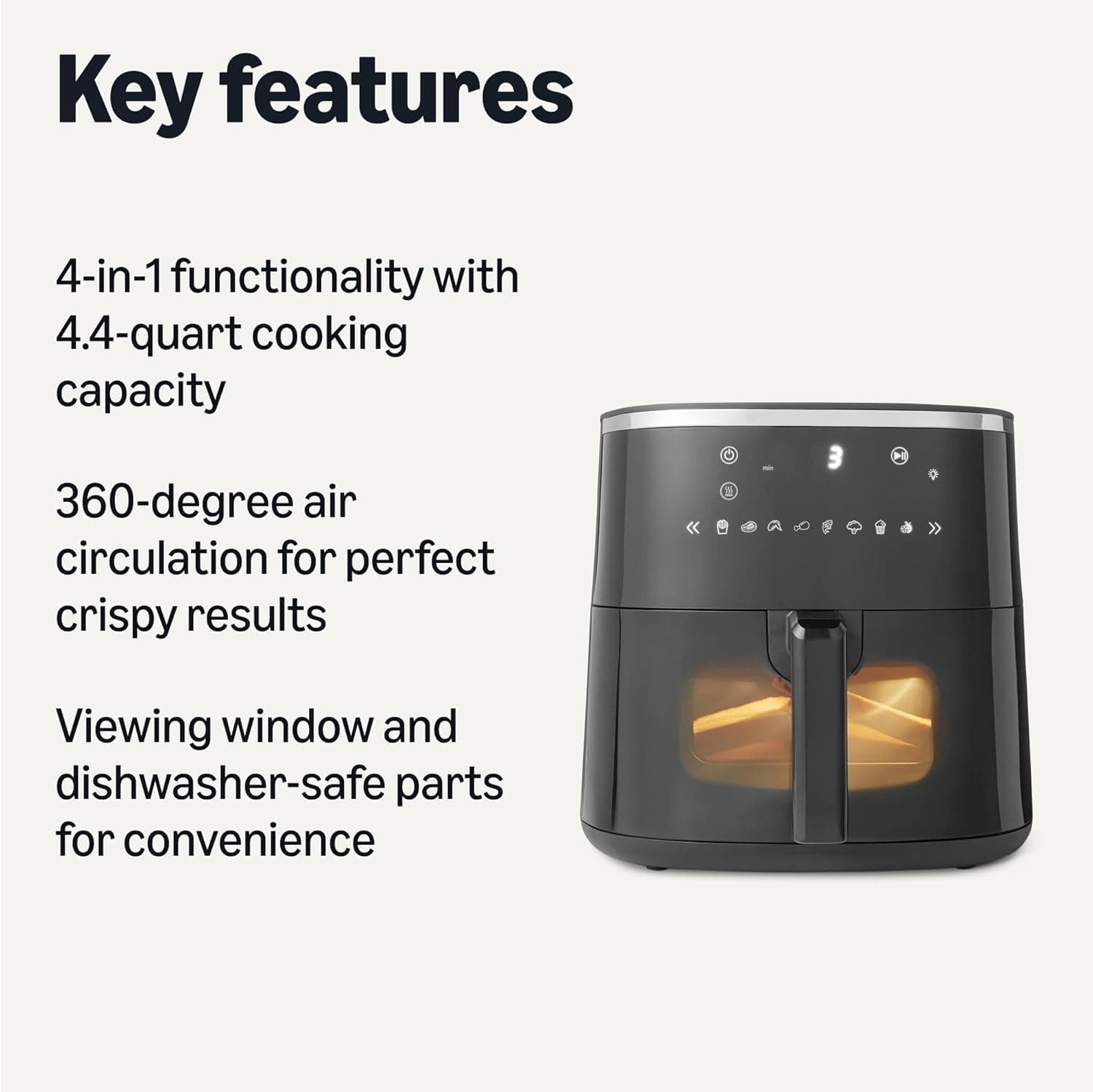 Amazon Basics Air Fryer 4.4-Quart - image 2