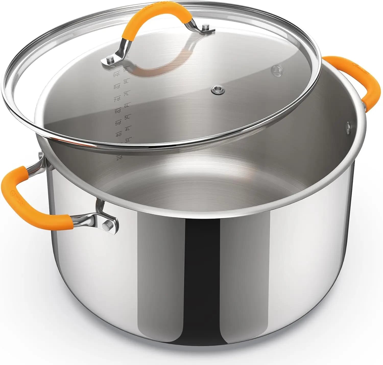 Stainless Steel Stock Pot with Lid, 11 Quart