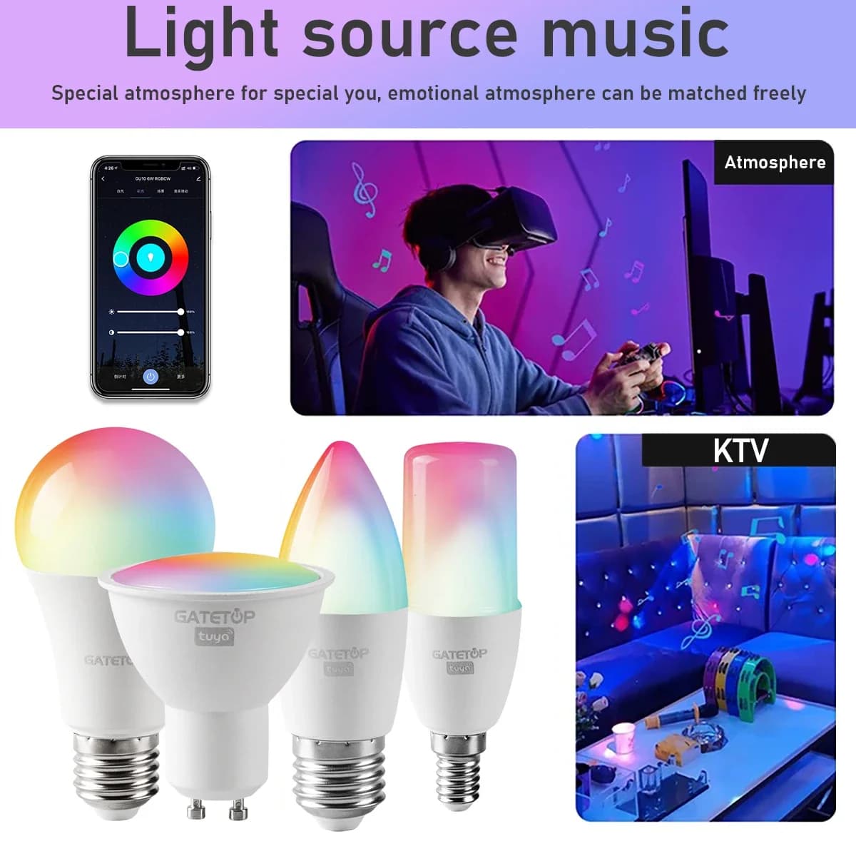 Tuya RGB Smart Bulb with WiFi Control - image 2