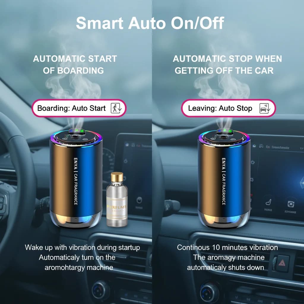 RGB Car Air Freshener Aroma Diffuser - image 5