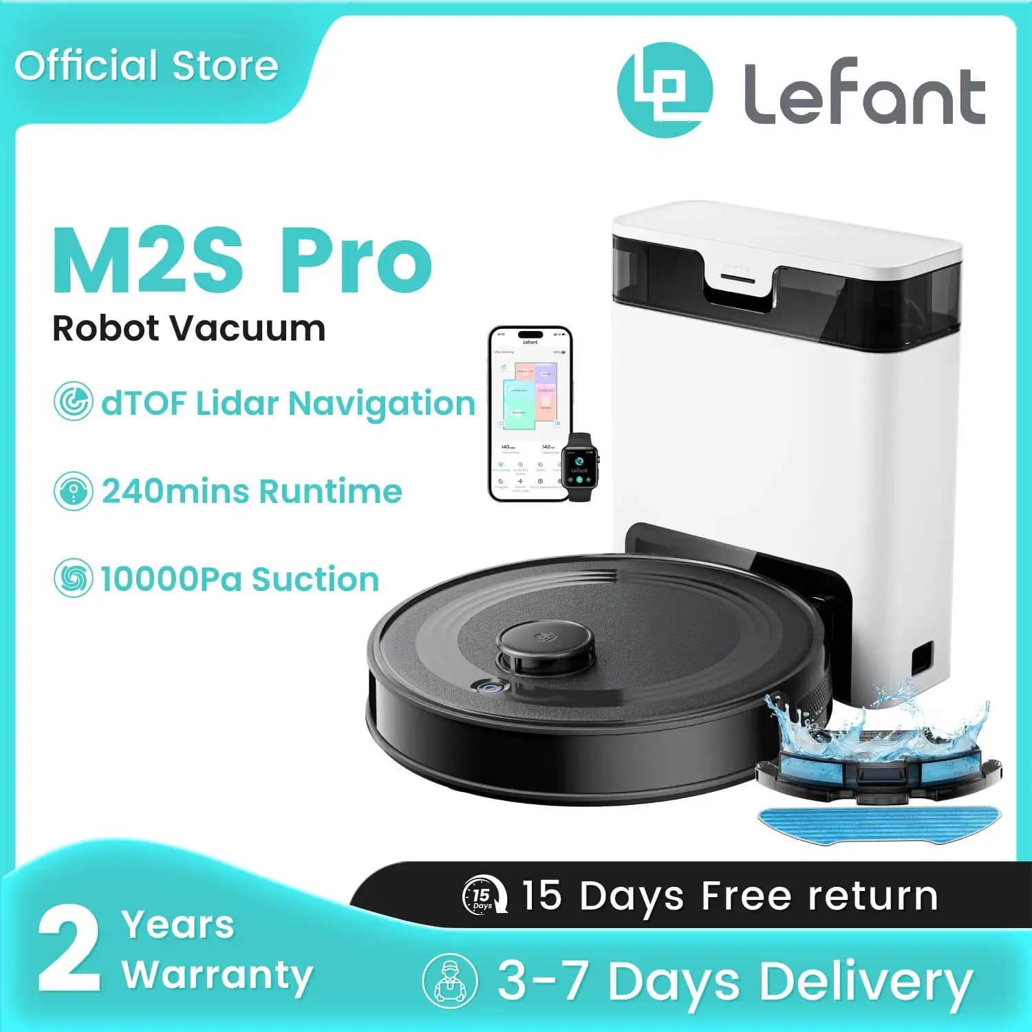 Lefant Robot Vacuum Cleaner M2S Pro