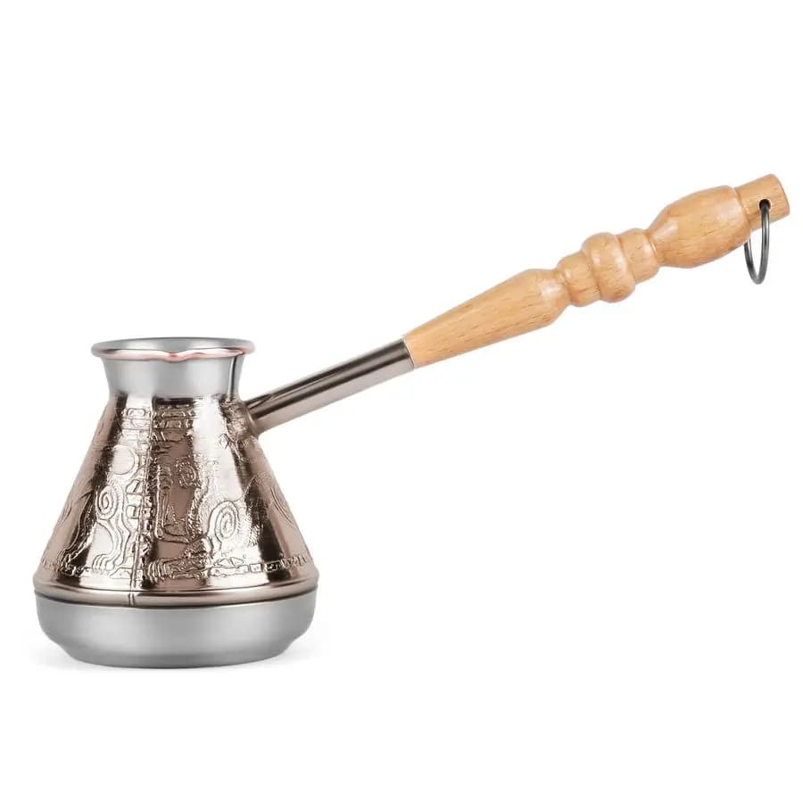 Cezve Leopard Copper Turkish Coffee Pot