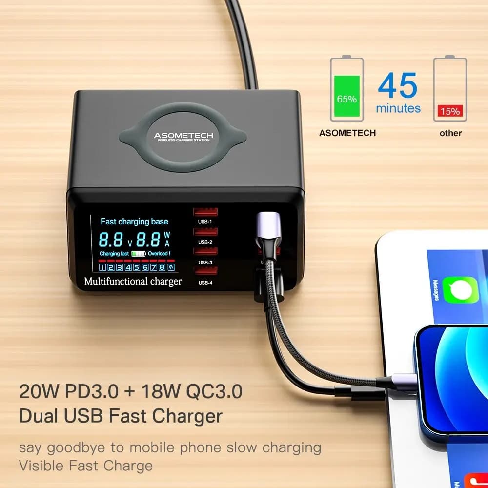 100W 8 Ports USB Charger Station - image 5