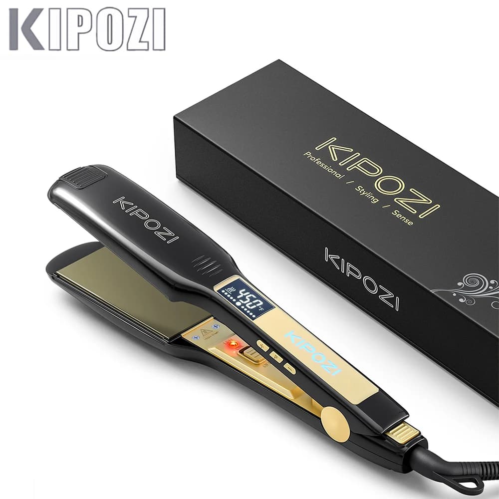 KIPOZI Professional Titanium Flat Iron Hair Straightener