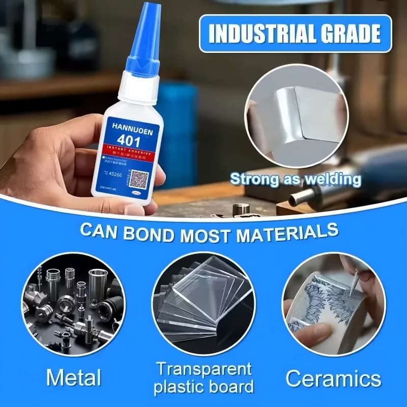 401 Super Cyanoacrylate Glue Instant Drying - image 3