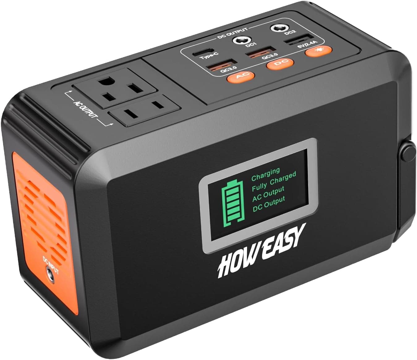 HOWEASY Portable Power Station, 120W Solar Generator