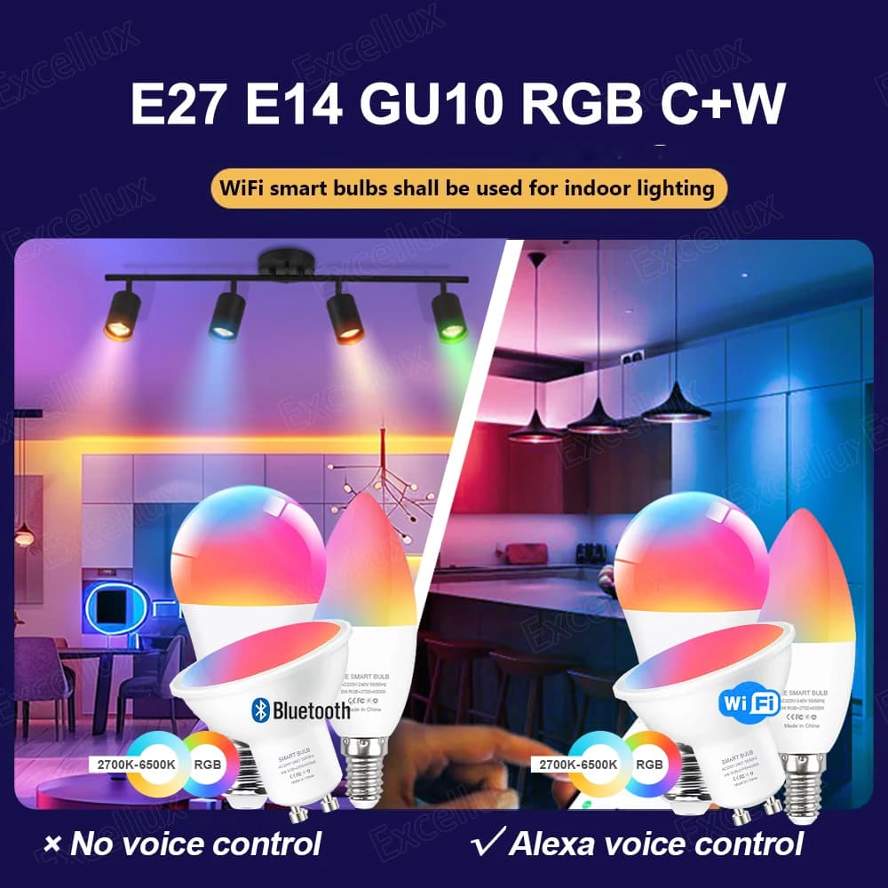 Tuya Smart LED Light Bulb E27 E14 GU10 - image 3