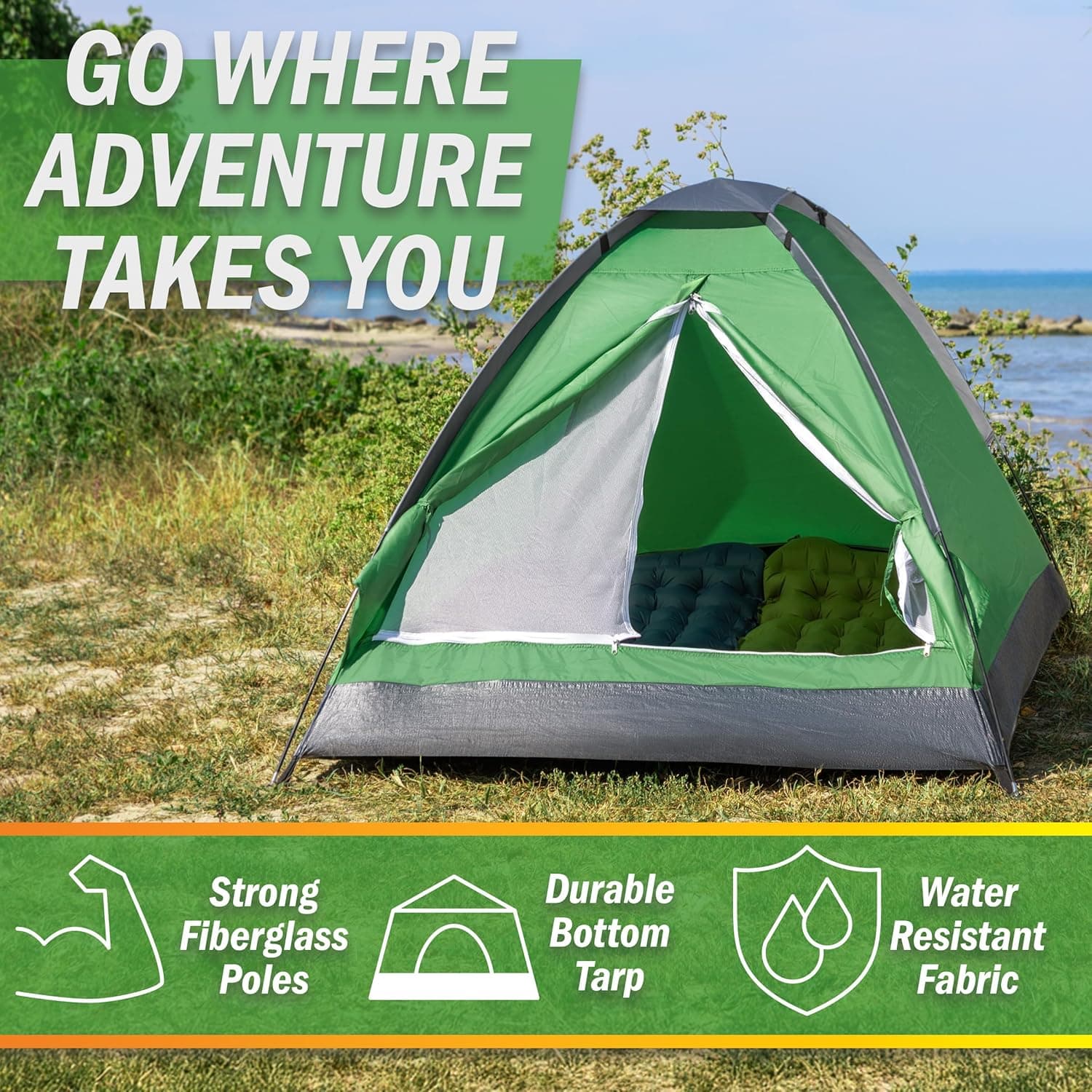 Lightweight 2-Person Tent for Outdoor Adventures - image 3