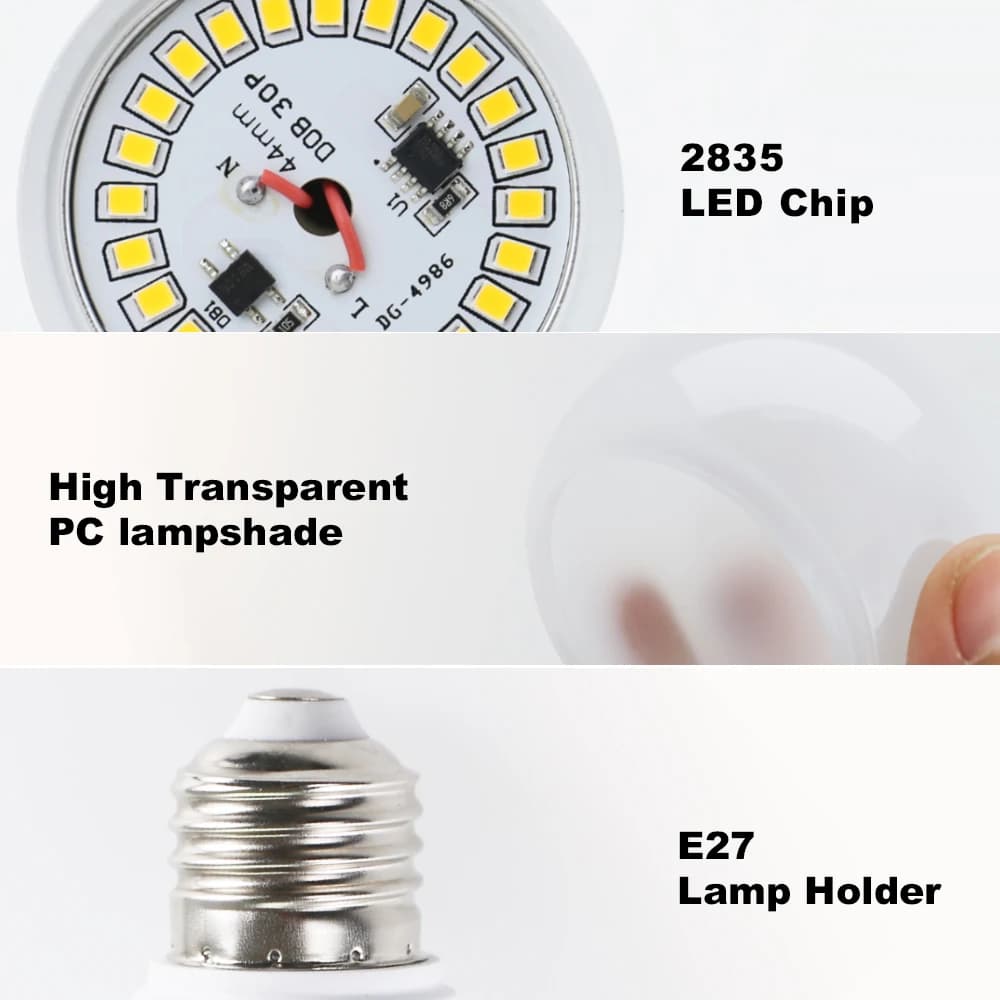 4PACK LED Light Bulbs E27 Spotlights - image 5