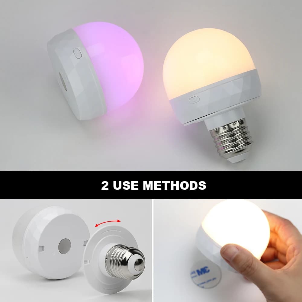 RGB LED Light Bulb USB Smart Remote Control - image 3