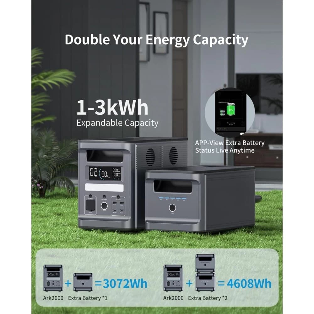 Ark2000 Portable Power Station LiFePO4 Battery