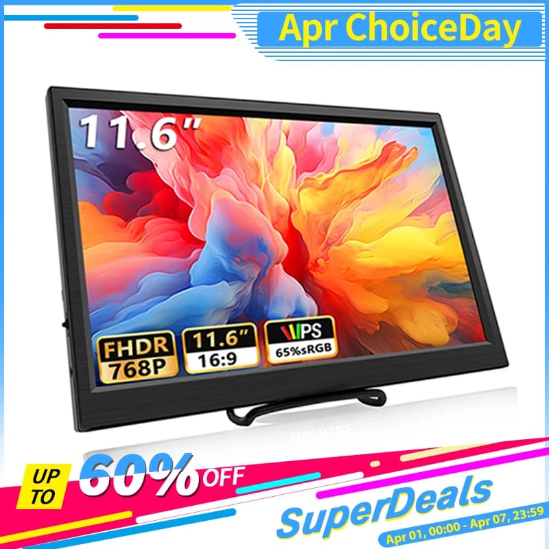 Portable HDMI-Compatible Monitor for Gaming and Laptops