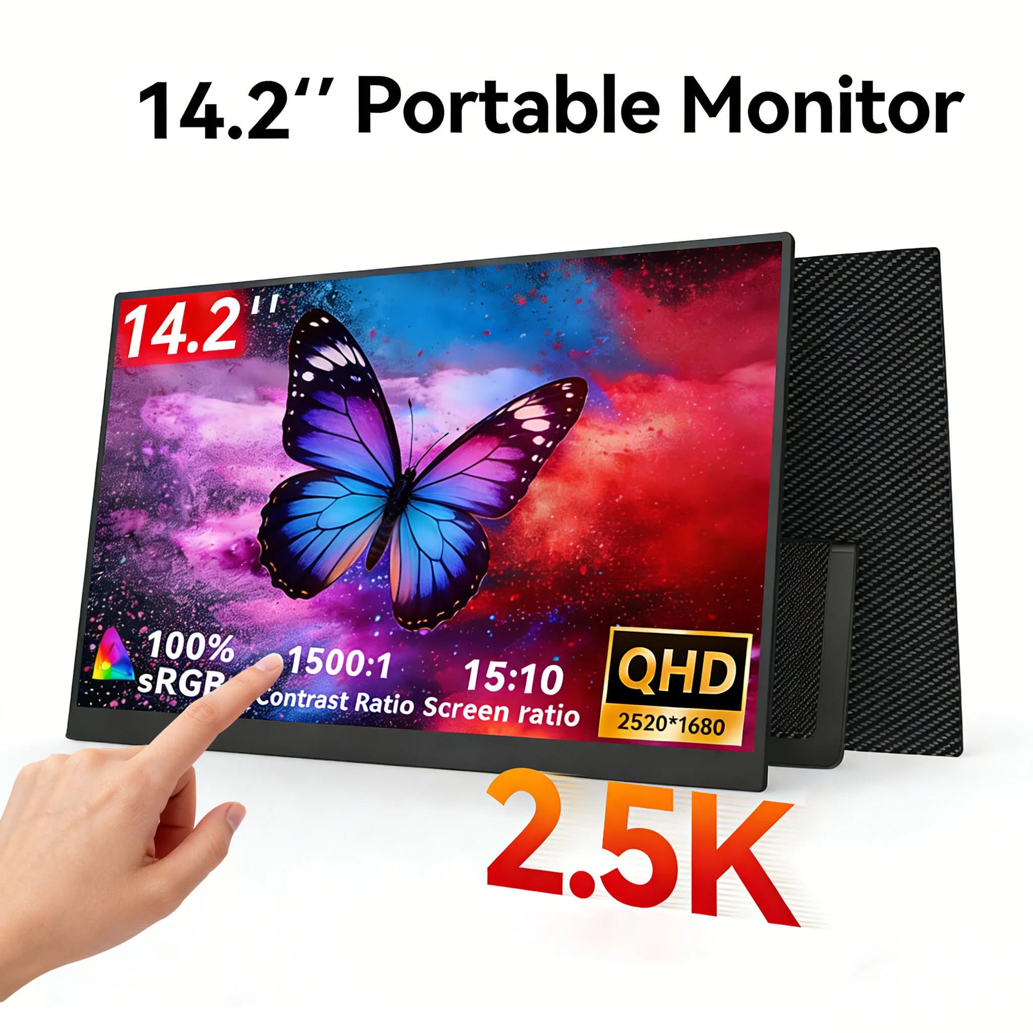 14.2 Inch Portable Touch Monitor – 2.5K QHD Display