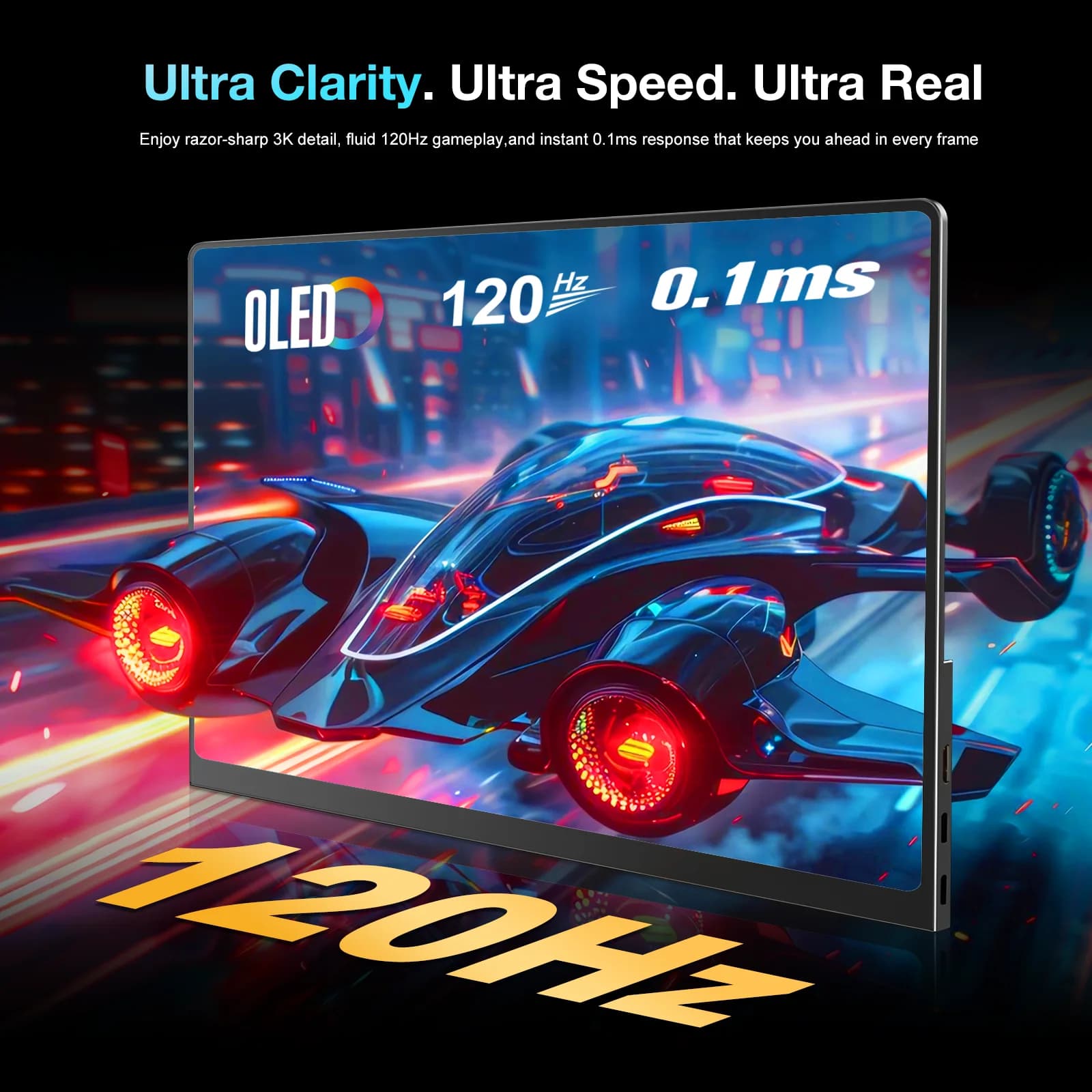 Portable 14 Inch OLED Monitor for Gaming and Laptops - image 2