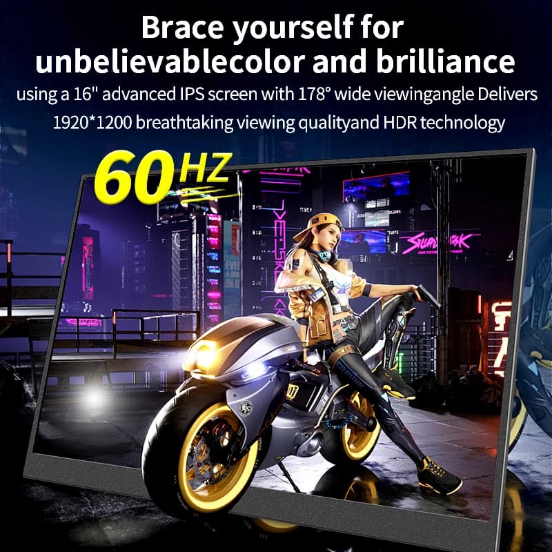 FHD 16" Portable Touch Monitor for Laptop & Gaming - image 4