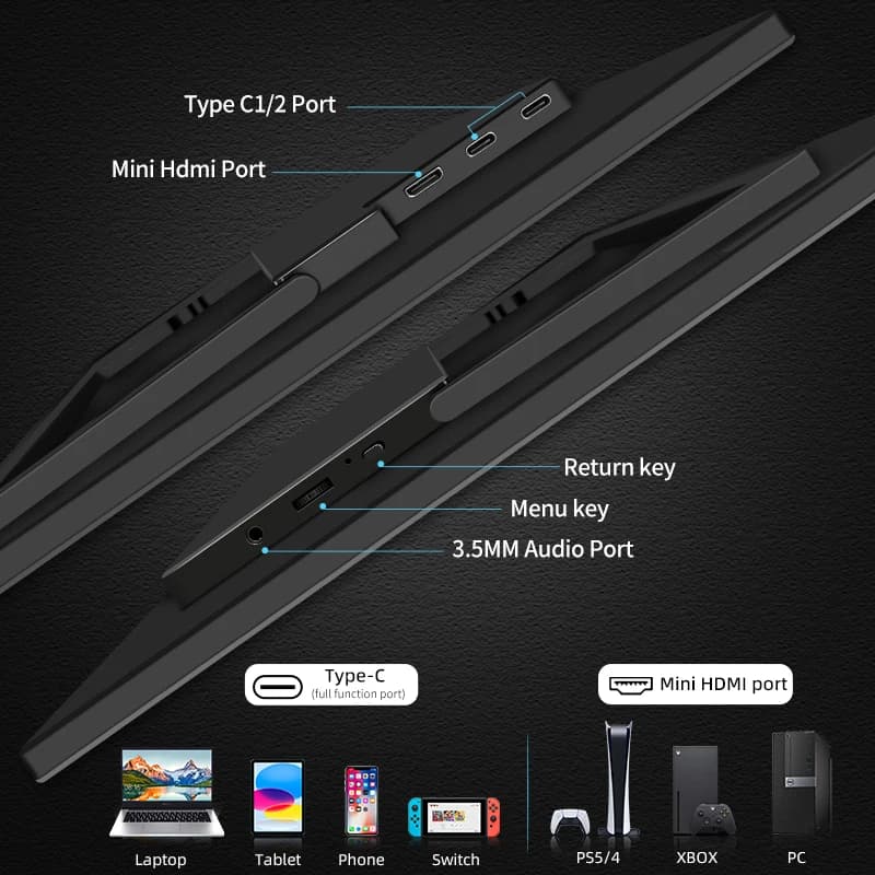 FHD 16" Portable Touch Monitor for Laptop & Gaming - image 5