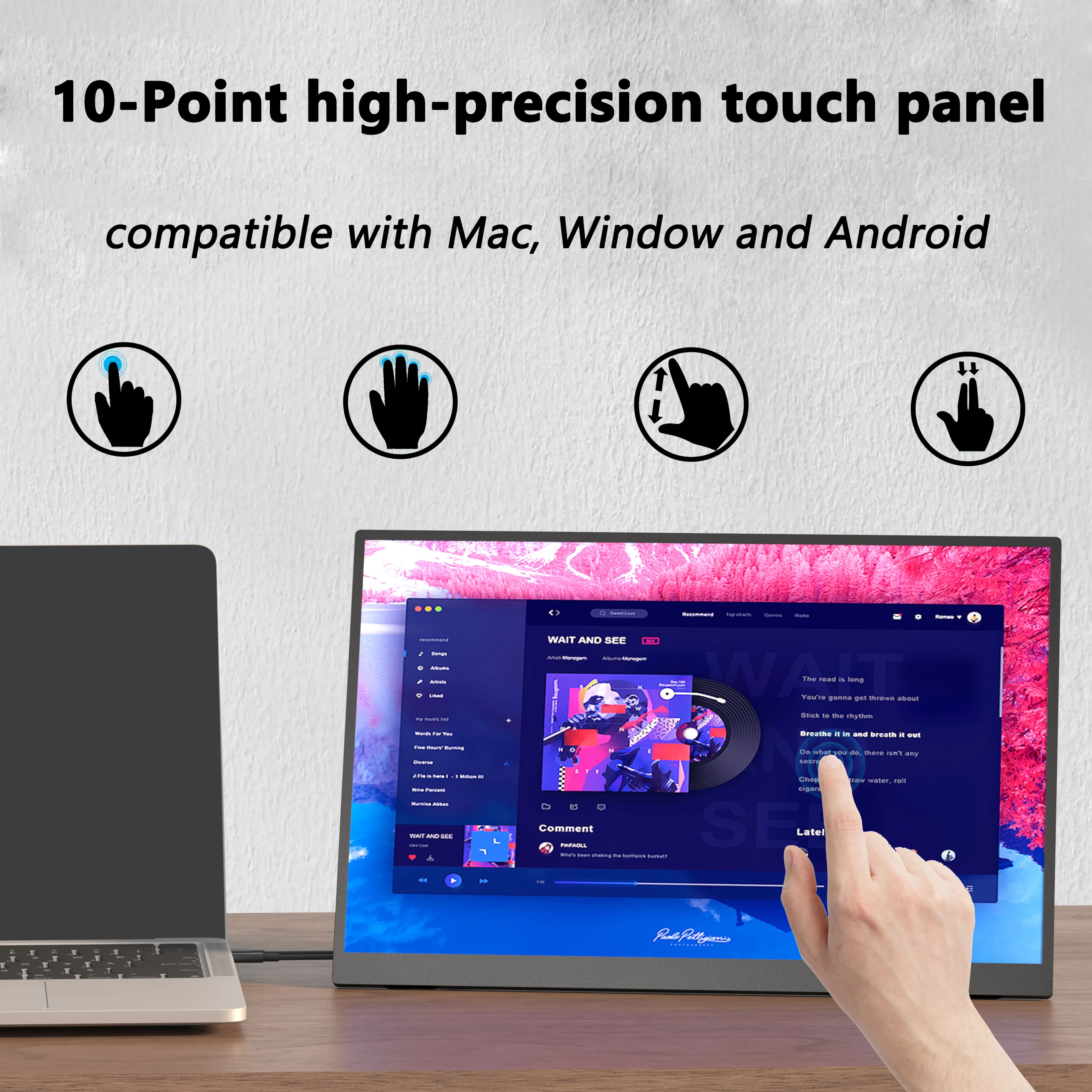 16 Inch QHD Touch Monitor | Portable External Display - image 4