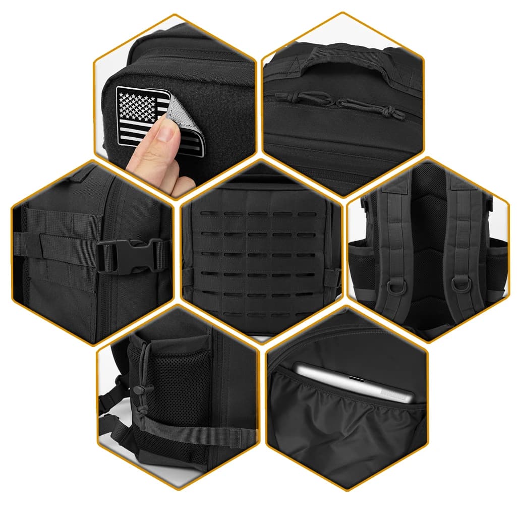 Tactical Backpack for Hiking - 25L MOLLE Design - image 5