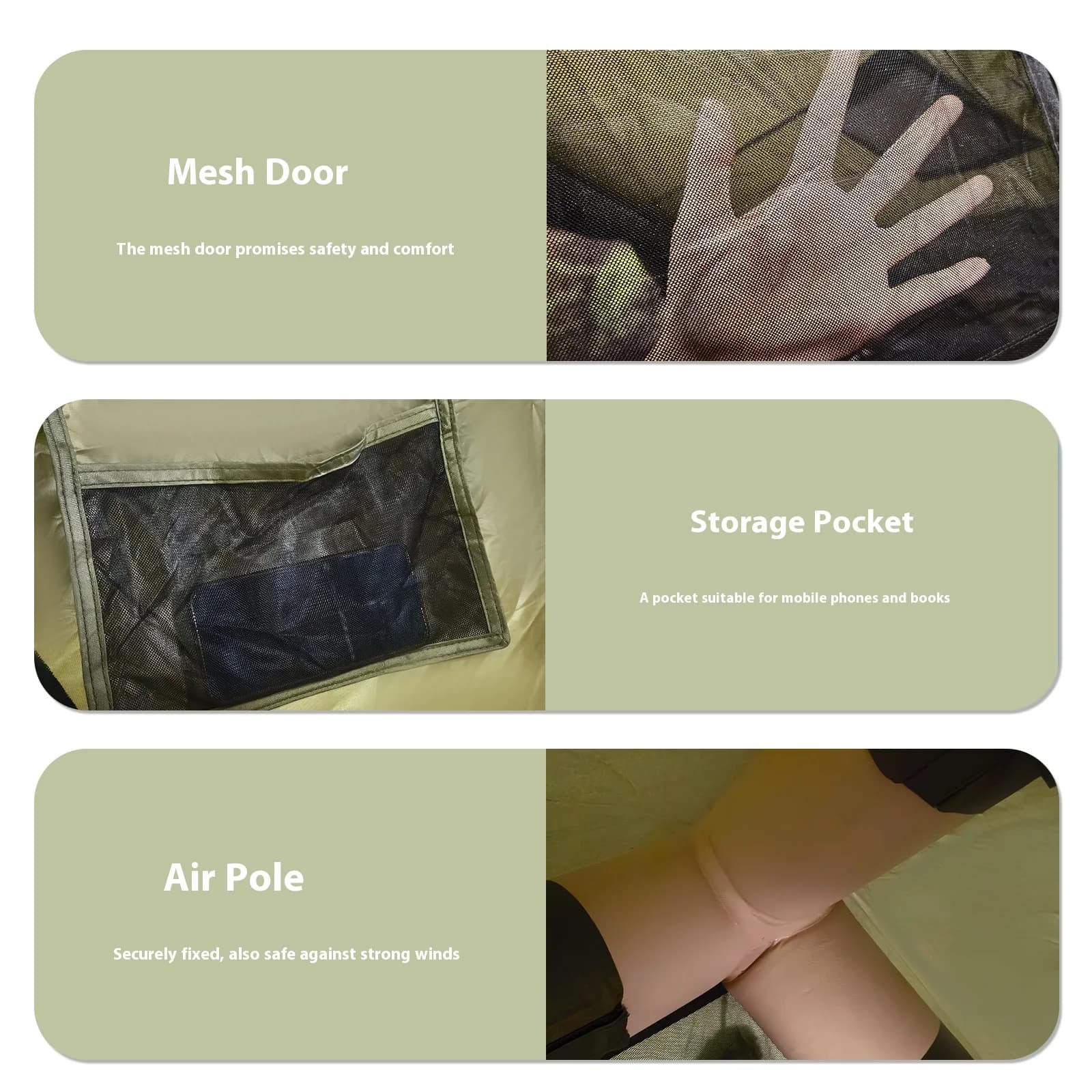 Inflatable Camping Tent - 4-8 Person Air Frame Shelter - image 4