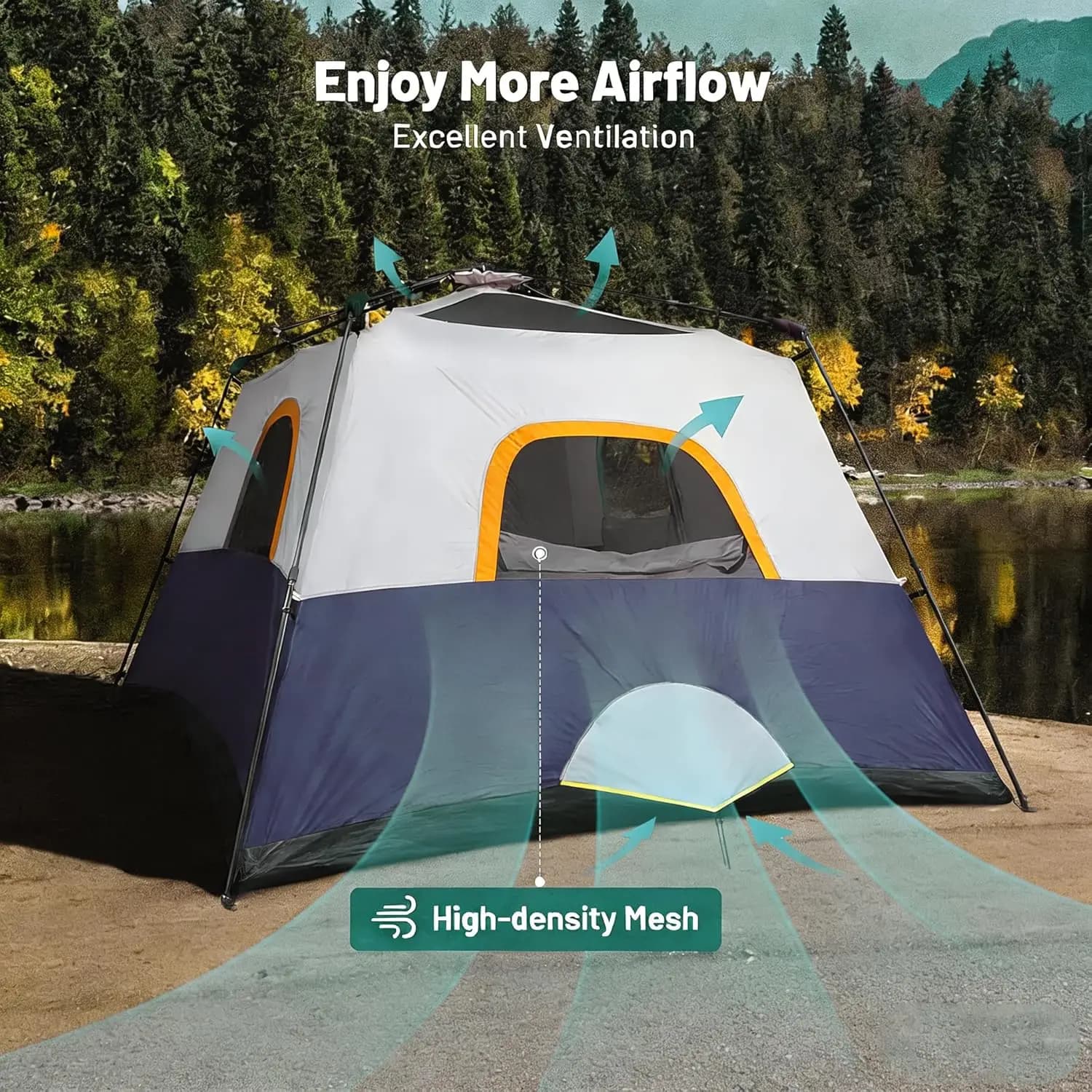 4-Person Pop-Up Tent - Instant Setup & Waterproof - image 4
