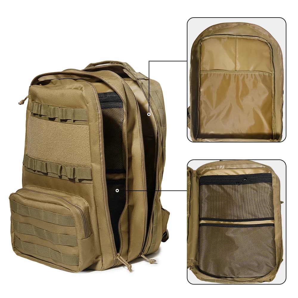 Rugged 40L Tactical Backpack for Hiking and Travel