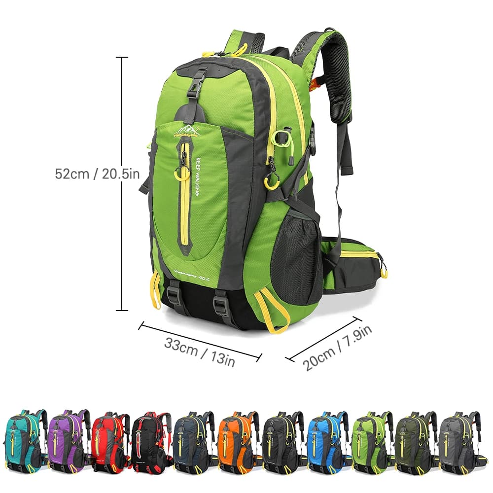 40L Water Resistant Travel Backpack - Best for Hiking - image 4