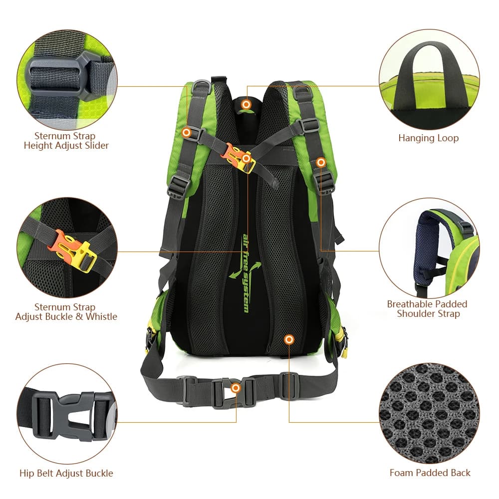 40L Water Resistant Travel Backpack - Best for Hiking - image 5