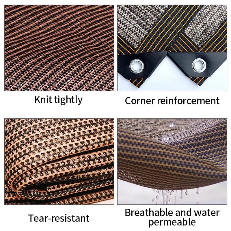 Outdoor Anti-UV Shadow Mesh Awning Tarp for Car Tent - image 4