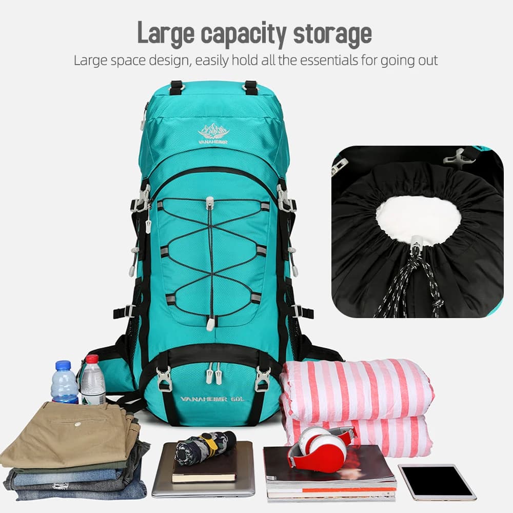 60L Waterproof Camping Backpack - Best Cheap Hiking Gear - image 3