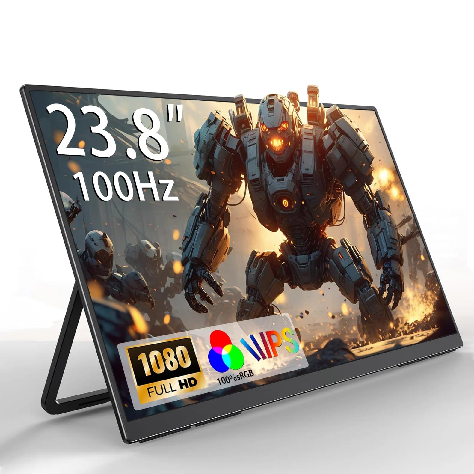 AHXJKA 23.8" Portable Monitor for PC and Gaming