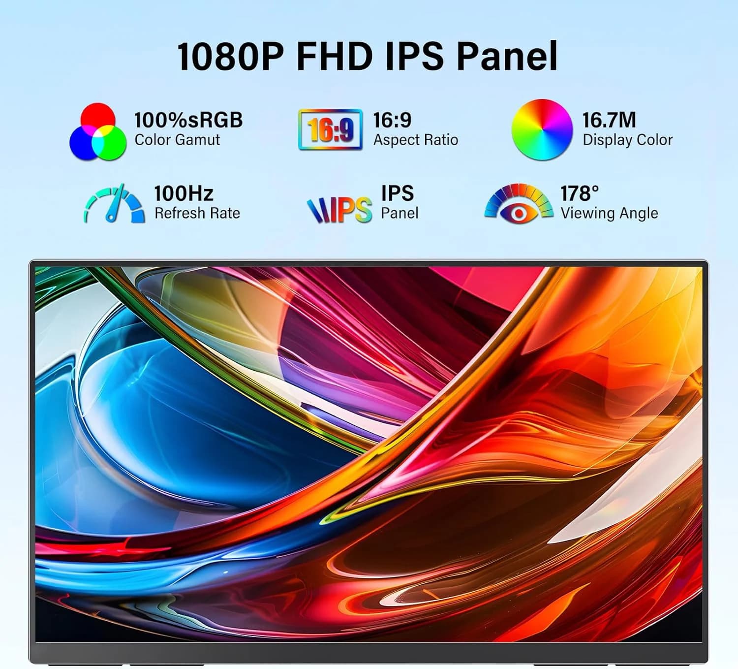 AHXJKA 23.8" Portable Monitor for PC and Gaming - image 4