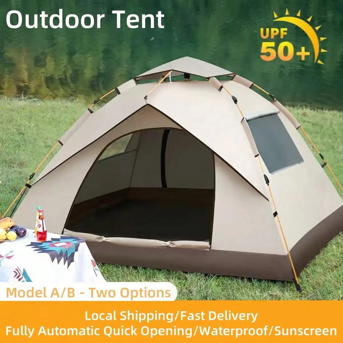 Automatic Quick-Opening Tent for Camping | Portable Family Tent