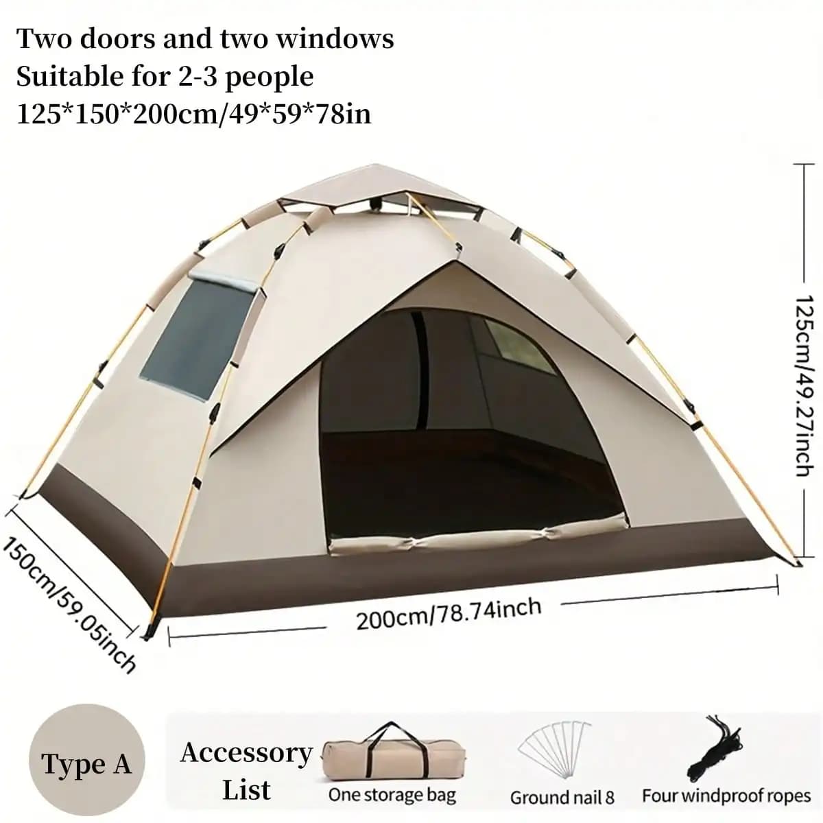 Automatic Quick-Opening Tent for Camping | Portable Family Tent - image 5