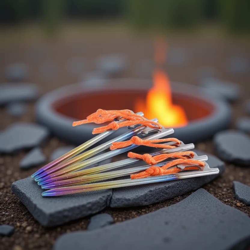 Boundless Voyage Heavy Duty Titanium Tent Stakes