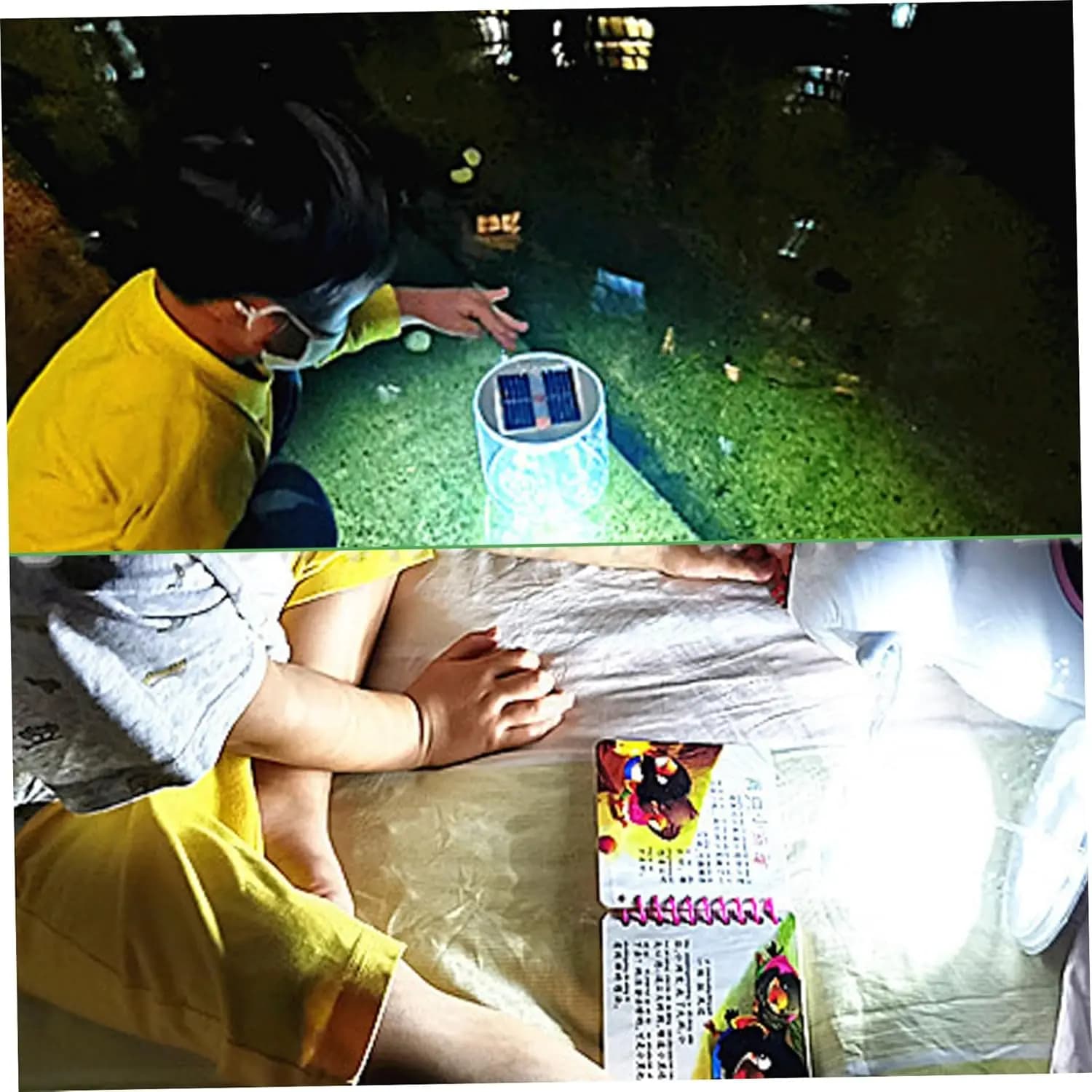 Solar Inflatable LED Lamp for Family Camping - image 3